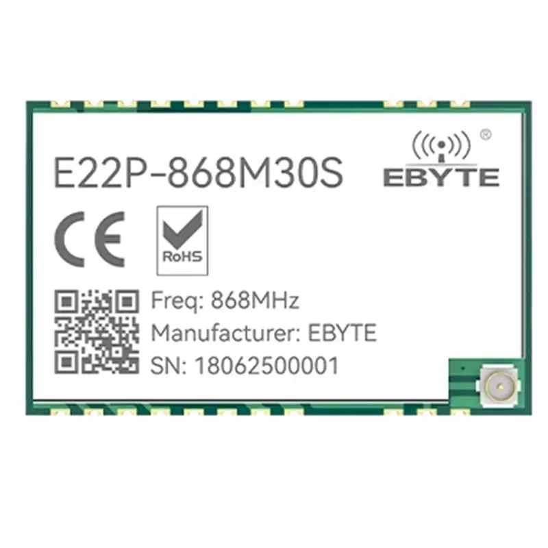 EBYTE SX1262 Lora Spread Spectrum E22P Series Wireless Module Built-In PA+LNA+SWA ESD Protection 30Dbm 12KM SPI 868Mhz
