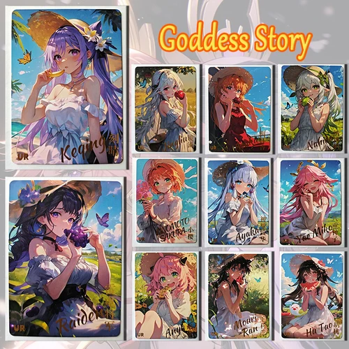 여신 이야기 꽃 일기 UR 카드 라이덴 쇼군 나히다 야에 미코 키칭 카마도 네즈코 소년 장난감 컬렉션 생일 선물 