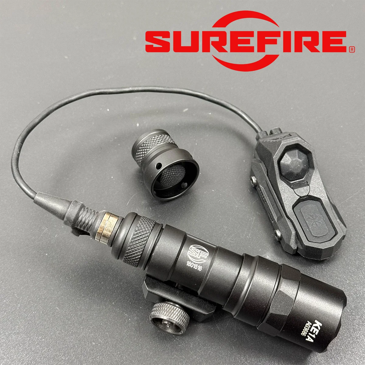 Surefire M300B M300C M600B M600C Tactical Metal Scout Light with AXON Dual Function Switch and Tail Cap Switch Fits 20mm Rail