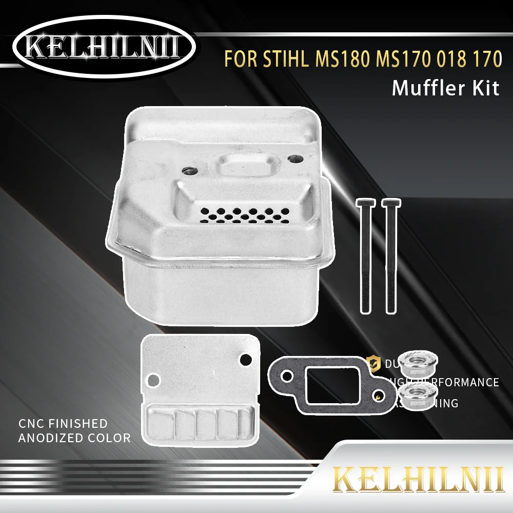 Muffler Gasket Exhaust Muffler Gasket Screw Replacement Kit Fit for STIHL MS180 170 018 017 Chainsaw Accessory 1130 140 0600