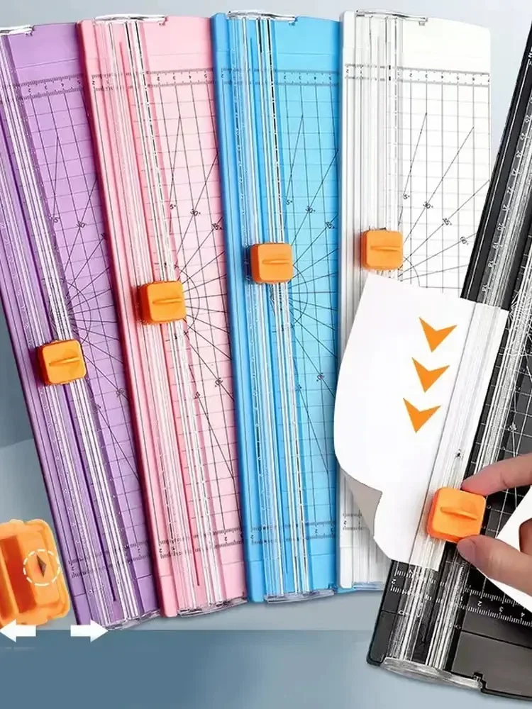 

Новый двухсторонний резак для бумаги формата А4, небольшой мини-резак для бумаги, школьная книга для резки фото