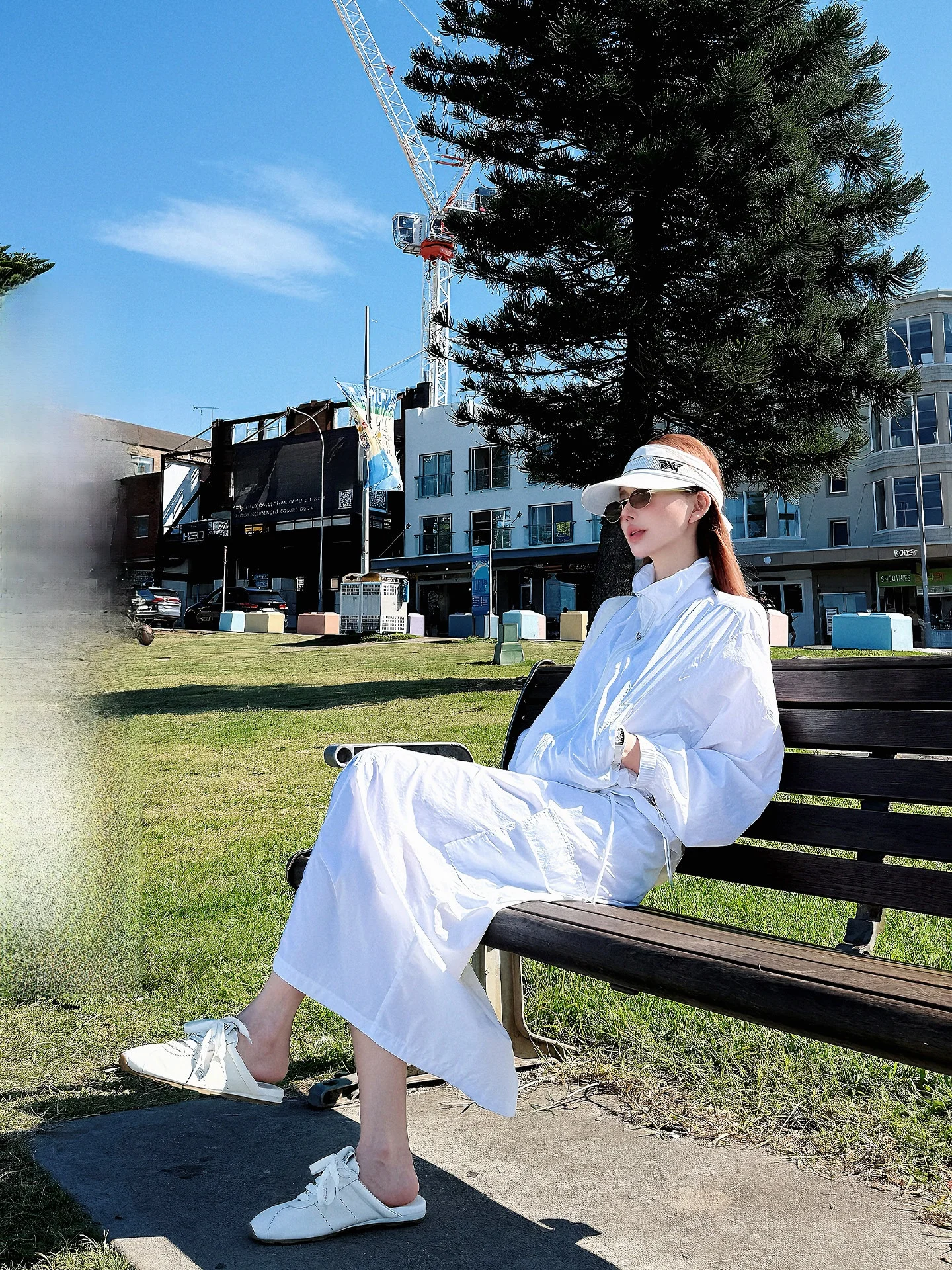 

Lililiwj Sun Protection Cotton Dress Set with Instant Cooling Twist Neck Design Lightweight Summer Fashion Women's Outfit