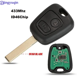 jingyuqin Car Remote Key 433Mhz For Peugeot 106 107 206 306 406 307 207 407 Partner Xsara For Citroen C1 C2 C3 C4 Saxo Picasso