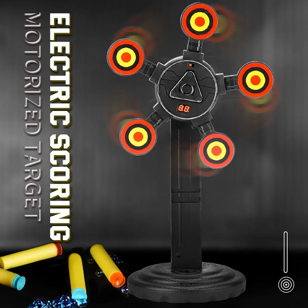 

Rotating electronic scoring target automatic return electric single wheel double wheel children's outdoor shooting competition