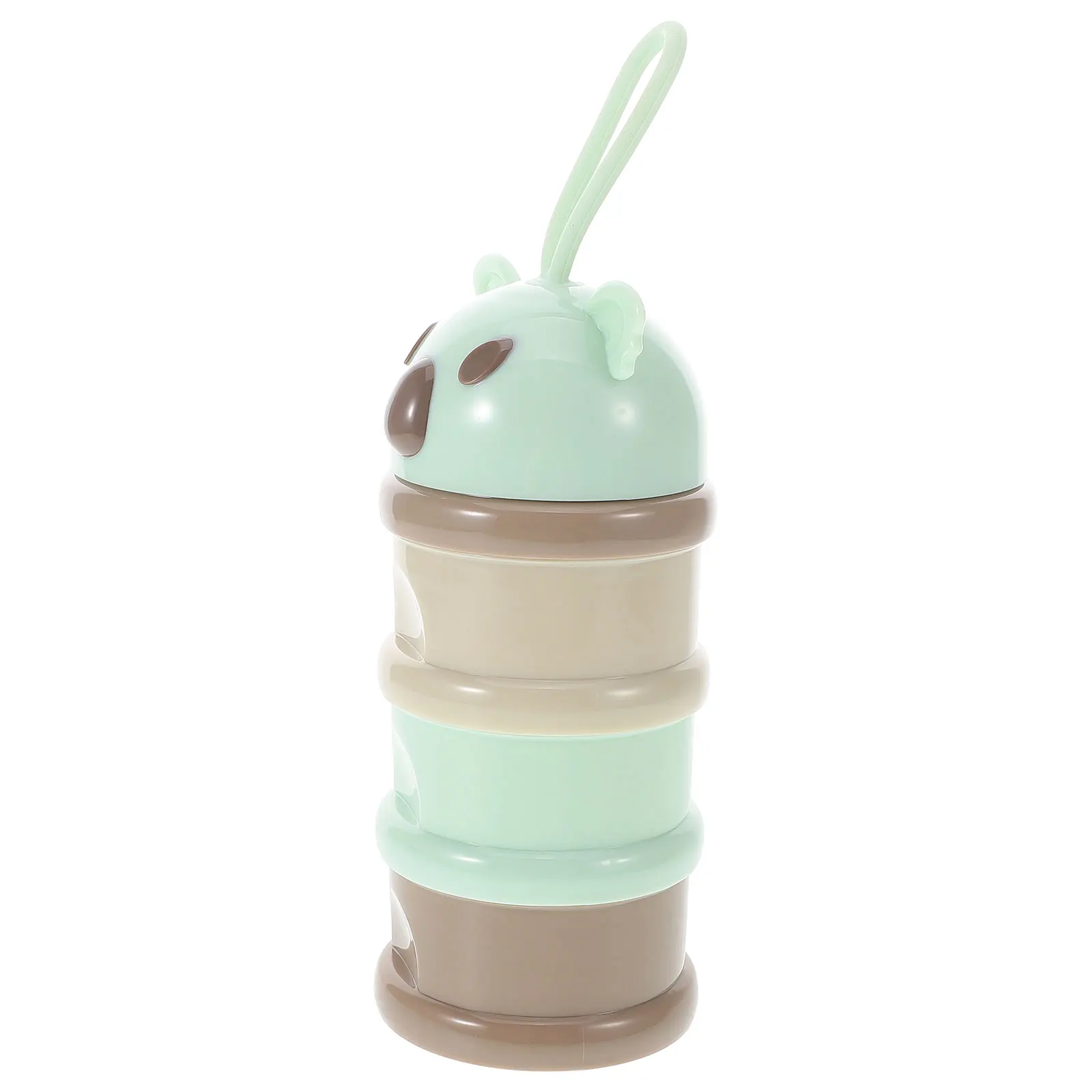 

Sturdy Portable Formula Container Baby Milk Powder Box Leakproof Toddler Snack Storage with Compartments Compact for Travel