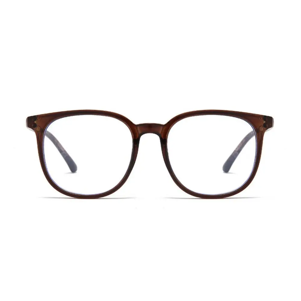 Transparent Anti-blue Light Glasses Retro Anti Radiation Square Frame Myopia Glasses Lightweight Eye Protective