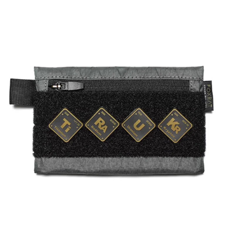 FOXBAT Industries Elemental Theme Mini naszywki z PVC rozdział funkcjonalna plakietka taktyczna Crossbody dekoracja plecaka kwadratowa 1in