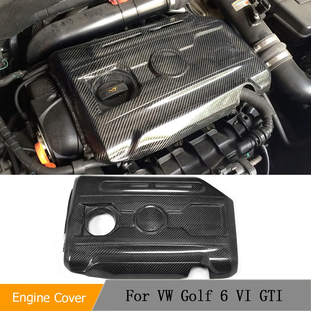

Carbon Fiber Car Engine Cover Hood Bonnet For Volkswagen VW Golf 6 VI GTI 2010-2013 Factory Outlet Hood Bonnet Protector Caps