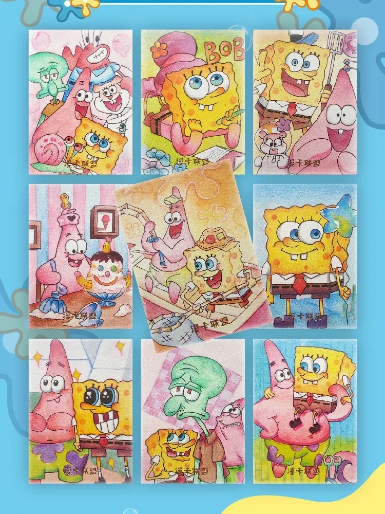 SpongeBob SquarePants Card Bob Patrick Star Squidward Cute Funny Bikini Beach Collection Cards