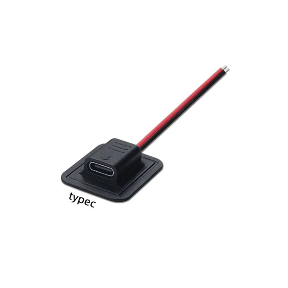 2pin สายไฟประเภท C DC 5.5*2.1 มม.Micro USB หญิงปลั๊ก DIY Pigtail อุปกรณ์ติดตั้ง DIY