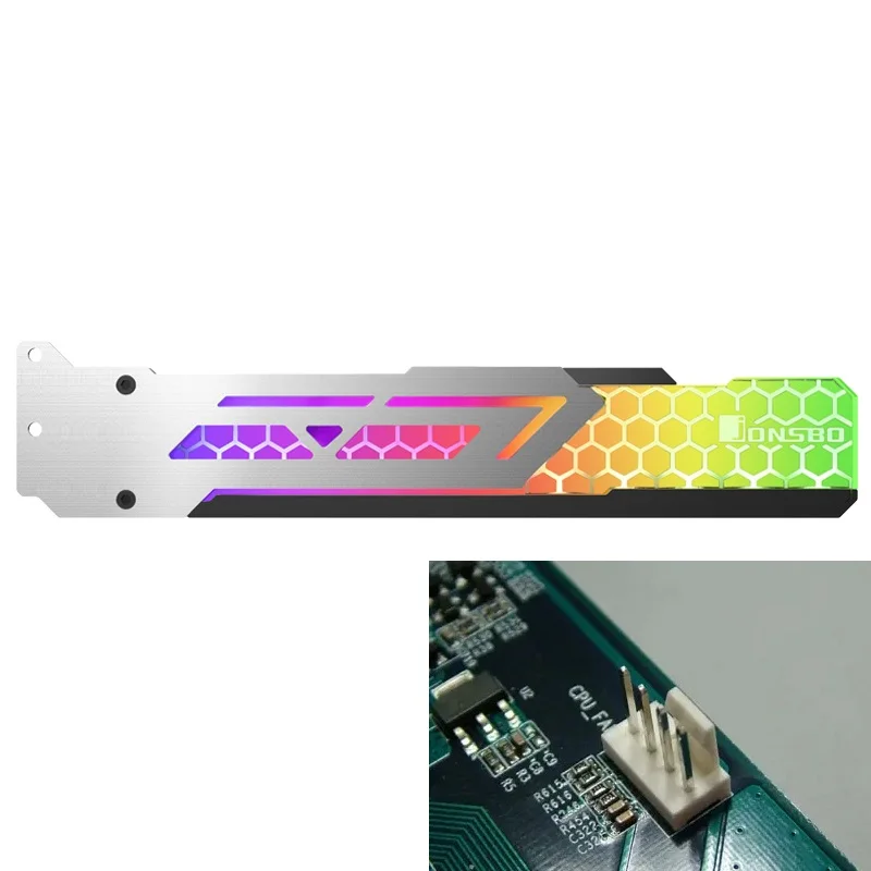 Jonsbo VC-3 Graphics Card Color Version Luminated  Bracket LED Automatic Lights Transformation