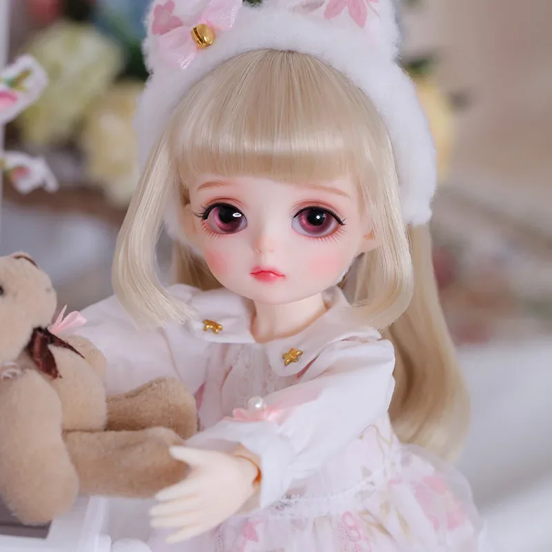 LCC Miyo Doll BJD 1/6 Girls Beautiful Dress Fullset Complete Professional Makeup Toy Gifts Movable Joint Doll