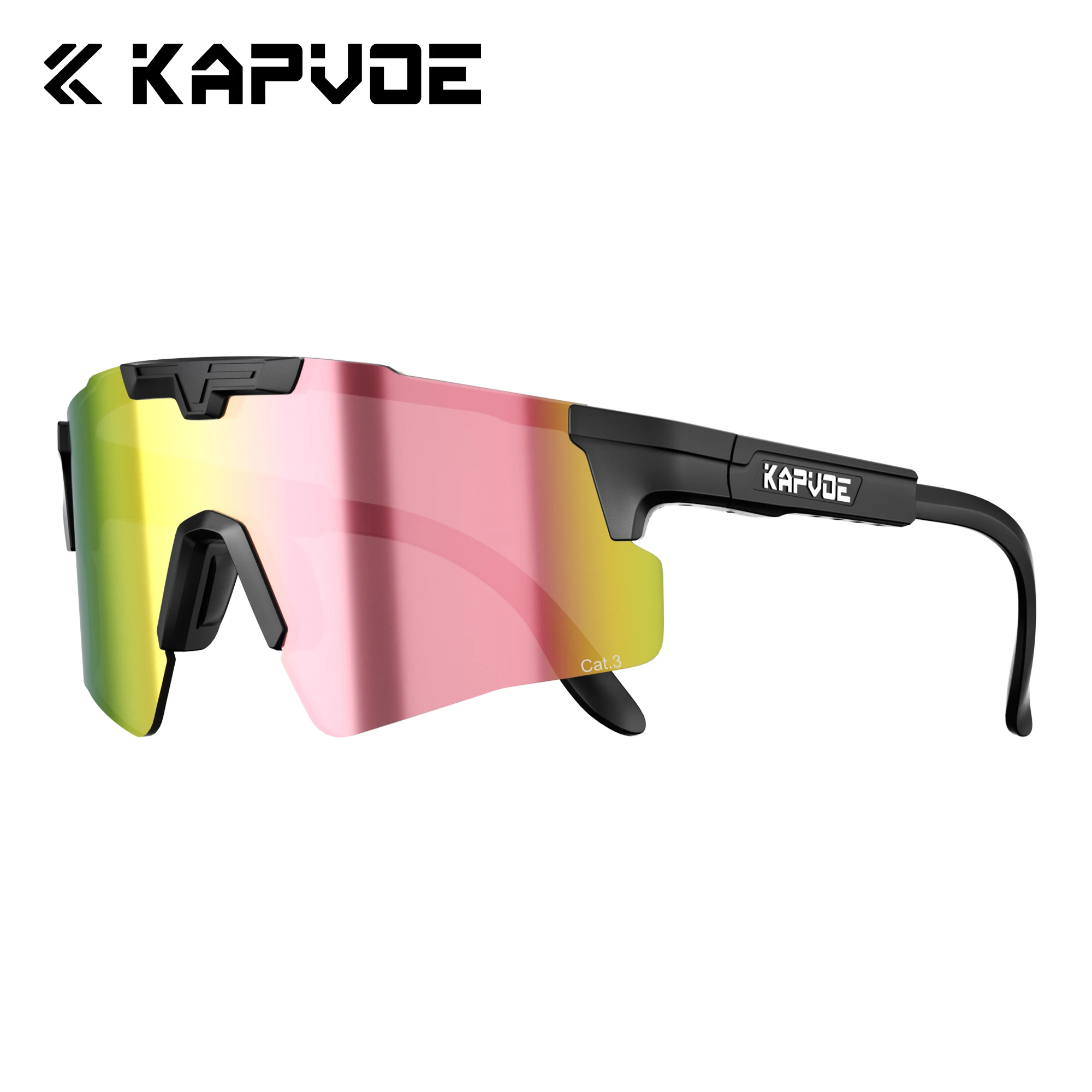 Kapvoe Neue Damen-Sonnenbrille Radfahrbrille Herren Photochrome Fahrradbrille MTB UV400 Gläser Wanderbrille Outdoor-Sport 2026