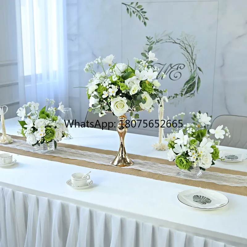 Table decorations artificial flowers ornaments western restaurant table fake flowers desktop