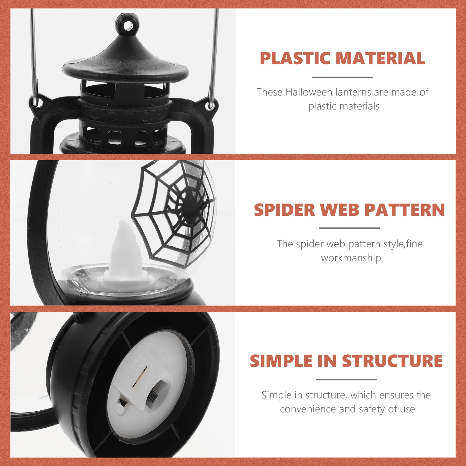 

2pcs Halloween Spiderweb Lantern Hanging Decorative Lights For Outdoor Plastic Night Lamps Party Favors Kids Halloween Design