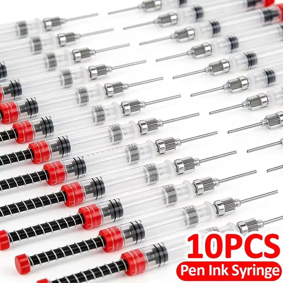 New Fountain Pen Syringe Tool For Ink Supplies Bottled Cartridge Office School Stationery