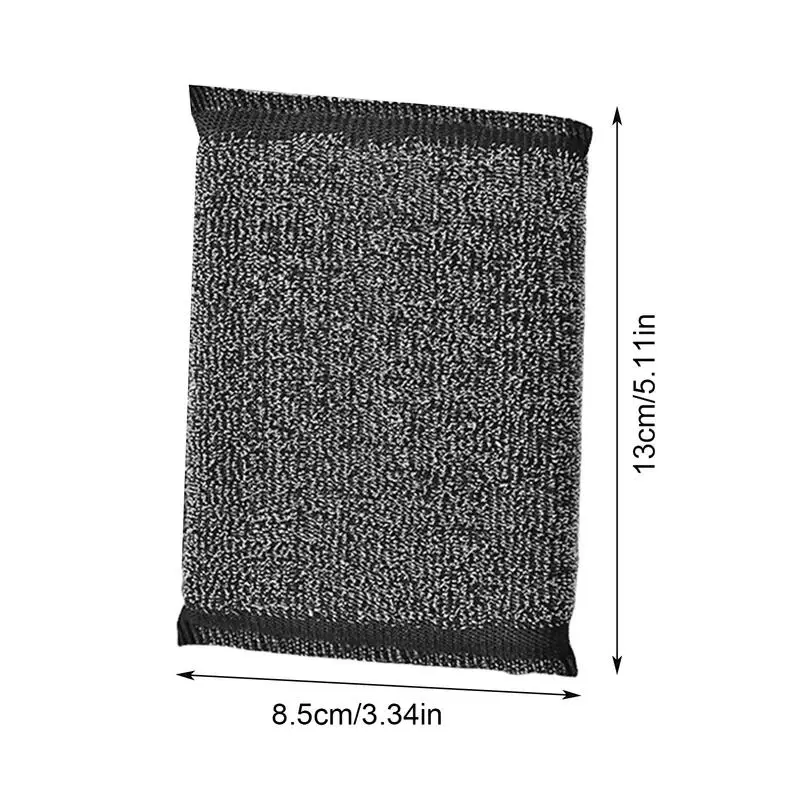 냄비 접시 세척 스폰지, 양면 식기 접시 세척 브러시, 수세미 패드, 가정용 주방 청소 도구, 냄비 팬, 6 개