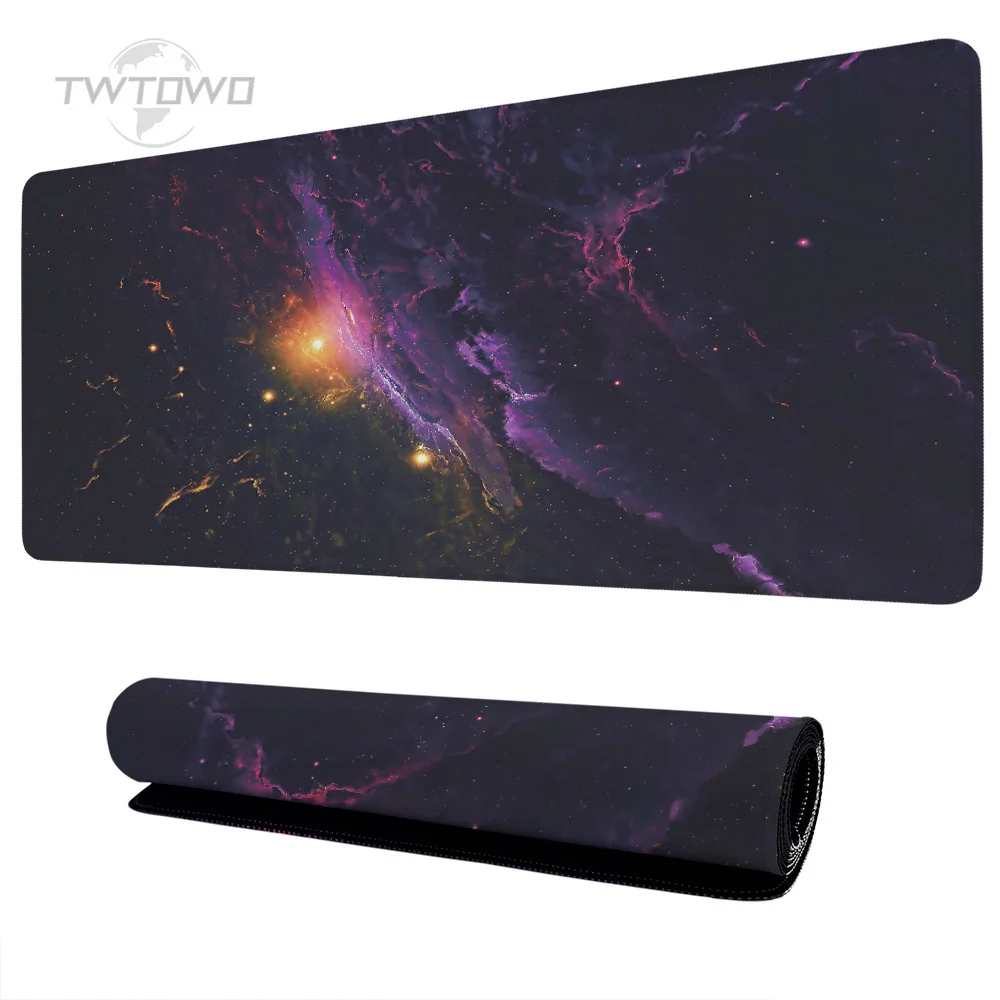 Custom Mouse Pad para Gamer, Espaço Céu Estrelado, XL, Casa, Novo Mousepad, XXL Playmat, Teclado, Escritório, Borracha Natural, PC, Desktop