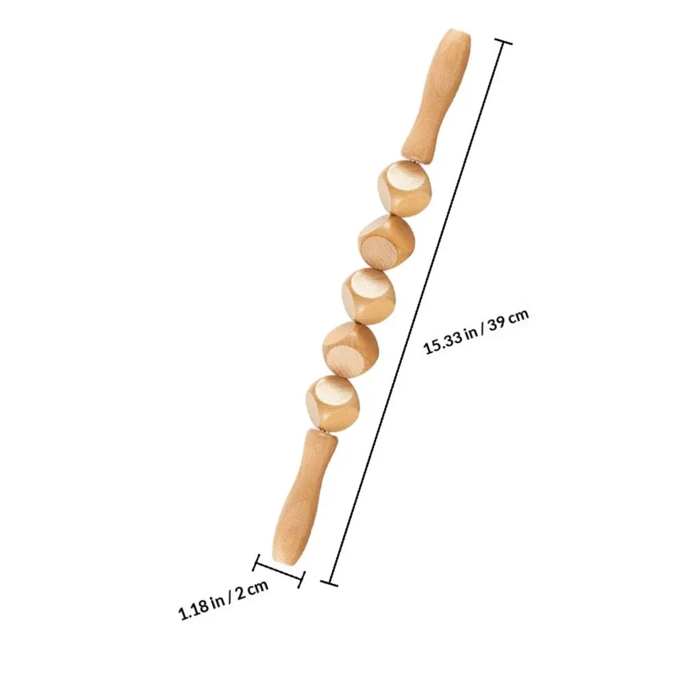 1Pcs Natural Wood Massage Rod for Deep Tissue Relief Acupressure Stick Body Massager Back Muscle Relaxation Therapy Tool view 4