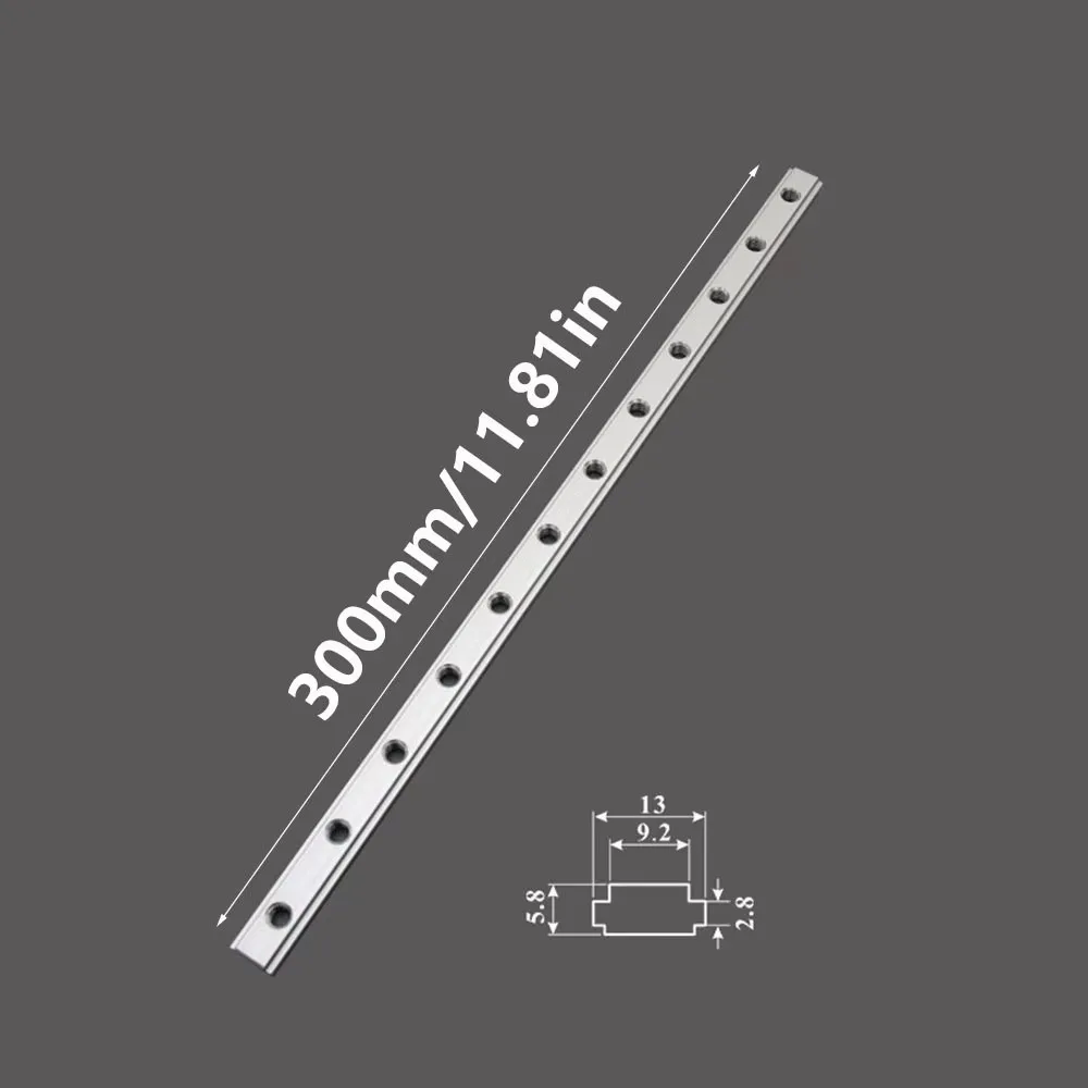 Aluminum Alloy Miter Track Jig M6 Double Groove 19 T-Slot T-Slot Guide Rail Slider Rail Fixture Slot Slider Track Slot