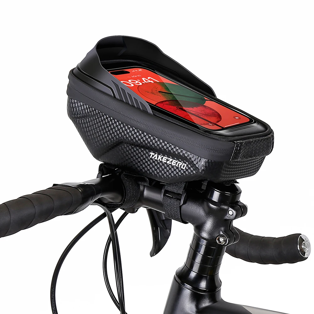 

1L Bicycle Front Frame Bag Waterproof Bike Phone Mount Bag Support Touch Screen Bicycle Upper Tube Bag Road Bike Accessories