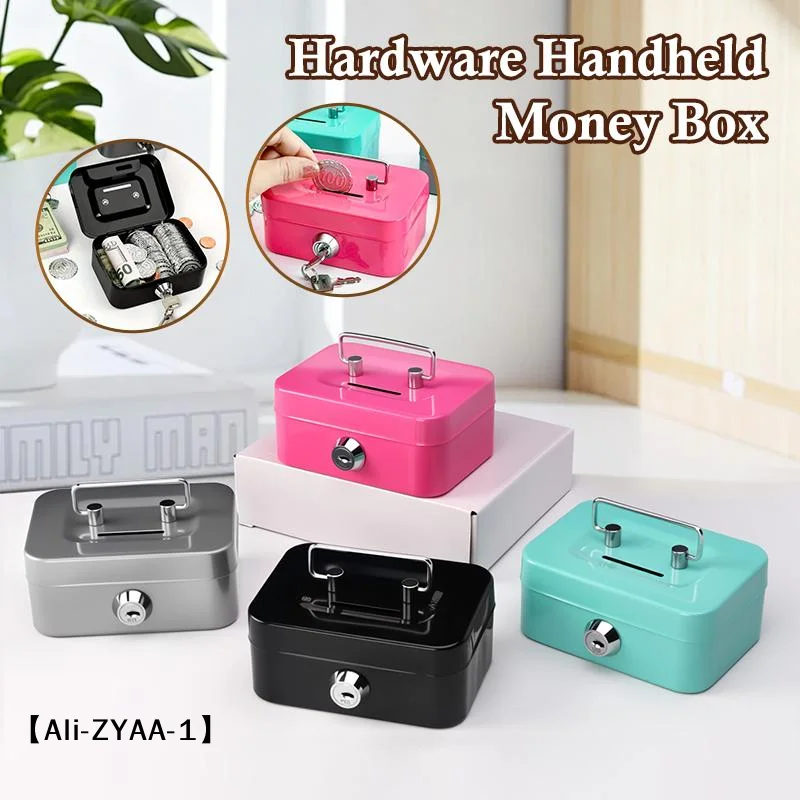 【A】Newly Designed Portable Piggy Bank Compact And Easy To Carry Key Holder With Lock Coin Box