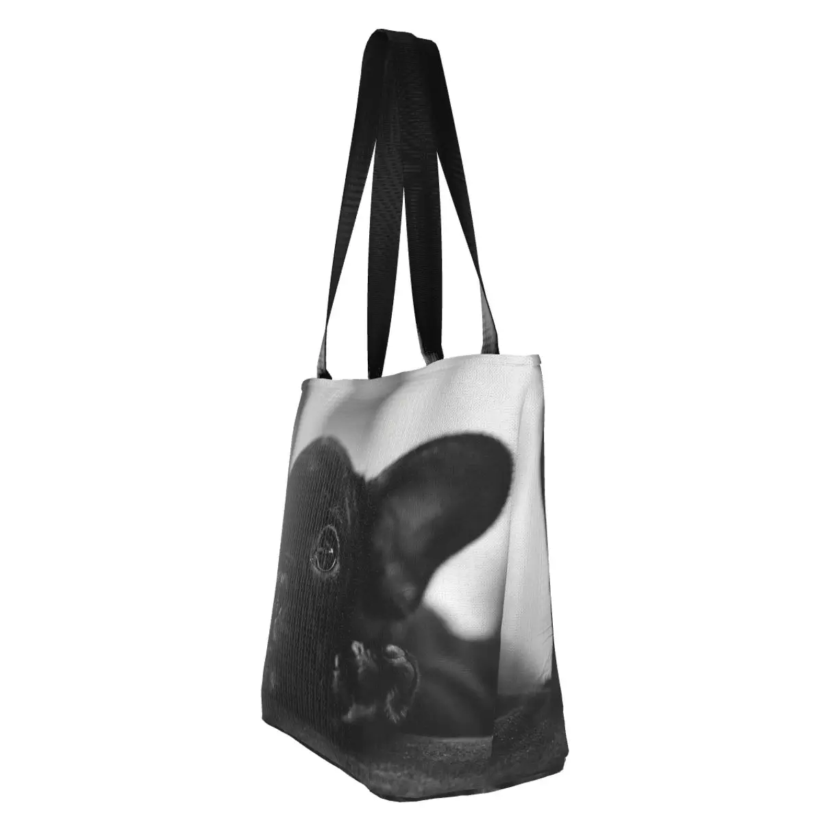 A French Bulldog Puppy Shopping Bag Pano Estético Outdoor Handbag Moda Feminina Bags