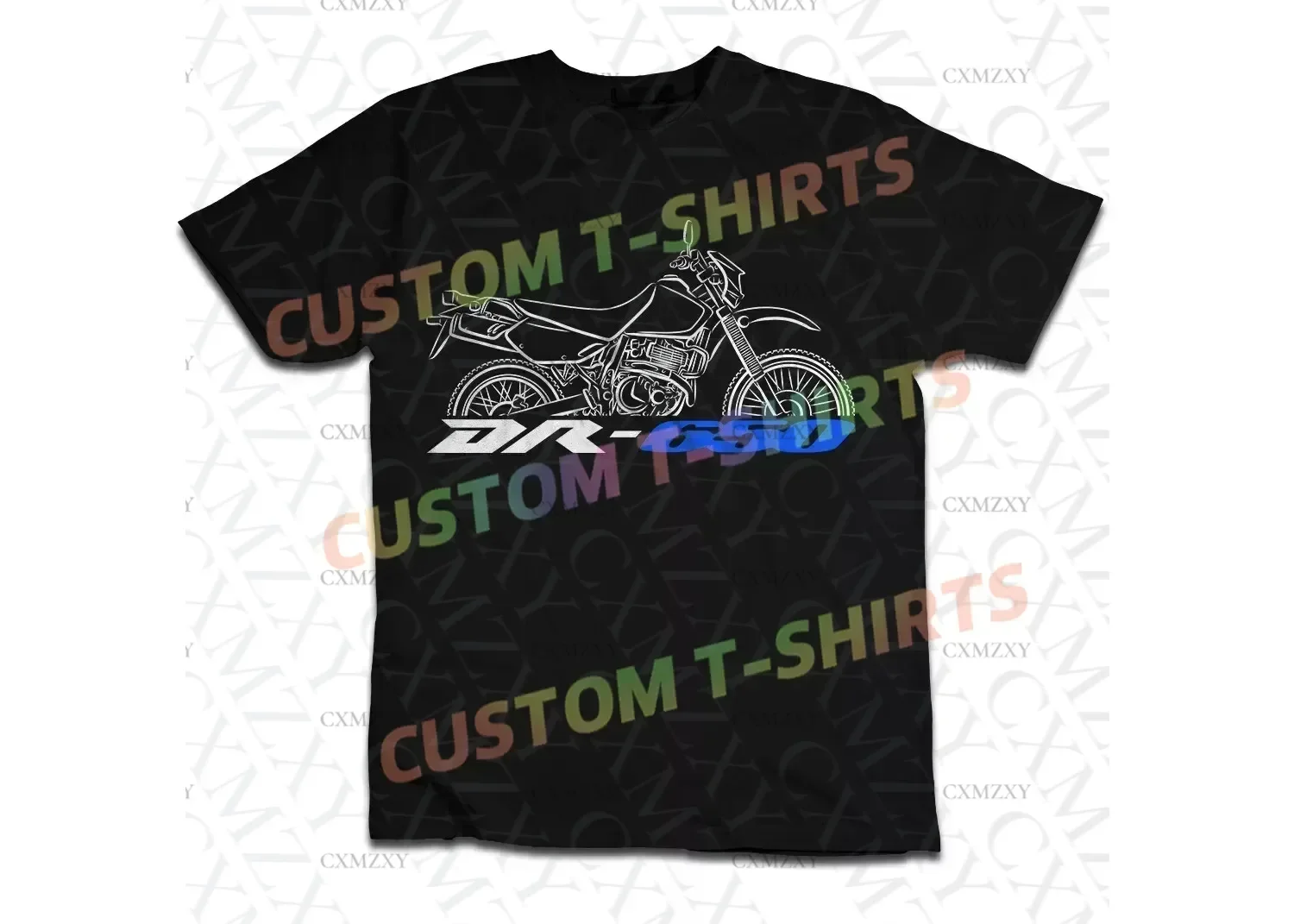 

2025 Men T Shirt Casual Suzukis DR 650 Motorcycle for ADV Riders T-shirt Graphic Summer Short Sleeves 100% Cotton S-3XL Cool Tee