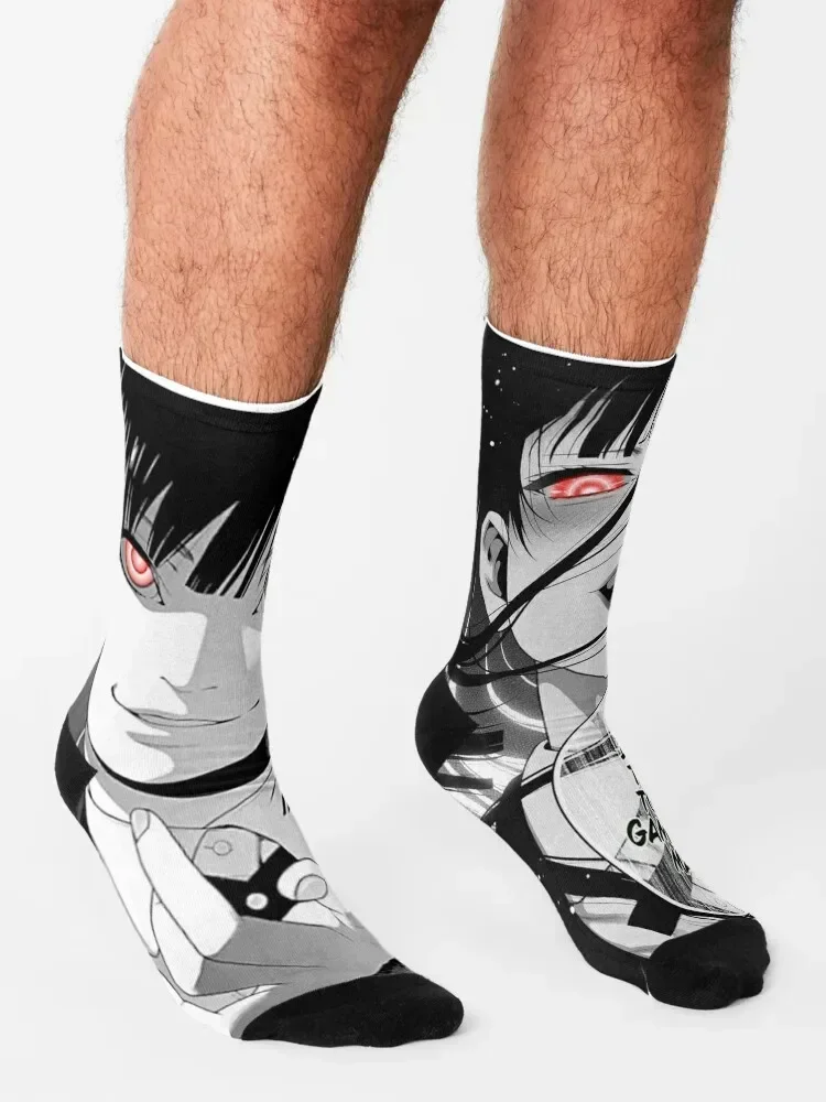 Kakegurui - Yumeko Jabami Anime Socks crazy set funny gifts soccer anti-slip Socks For Women Men's