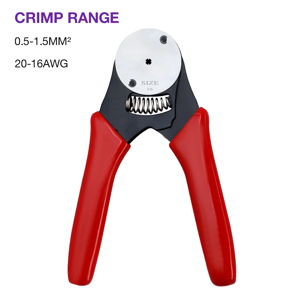 Crimping Pliers 0.5-1.5mm²/16-20AWG DEUTSCH Terminal Crimping Pliers Four-Point Crimping DT Connector Pin/Terminal Crimping Tool