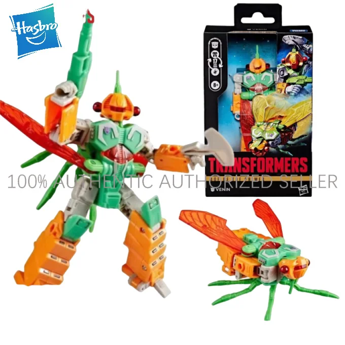 In Stock  Hasbro Transformers Age Venin & Sideways Deluxe Decepticon Robot Figure Cicada Collectible Model Ornaments