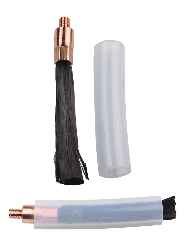 1 قطعة M6 M8 M10 فرشاة التخليل لحام تنظيف أداة ألياف الكربون فرشاة لحام فرشاة تنظيف لحام الأنظف ل لحام التماس حبة