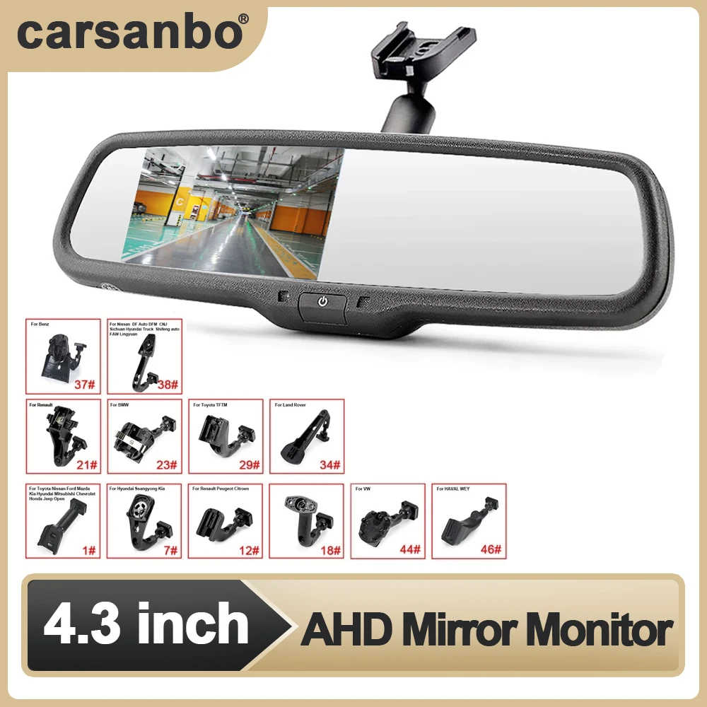 Carsanbo-Rétroviseur AHD de 4.3 Pouces avec Écran LCD TFT pour Voiture, Produit Spécial