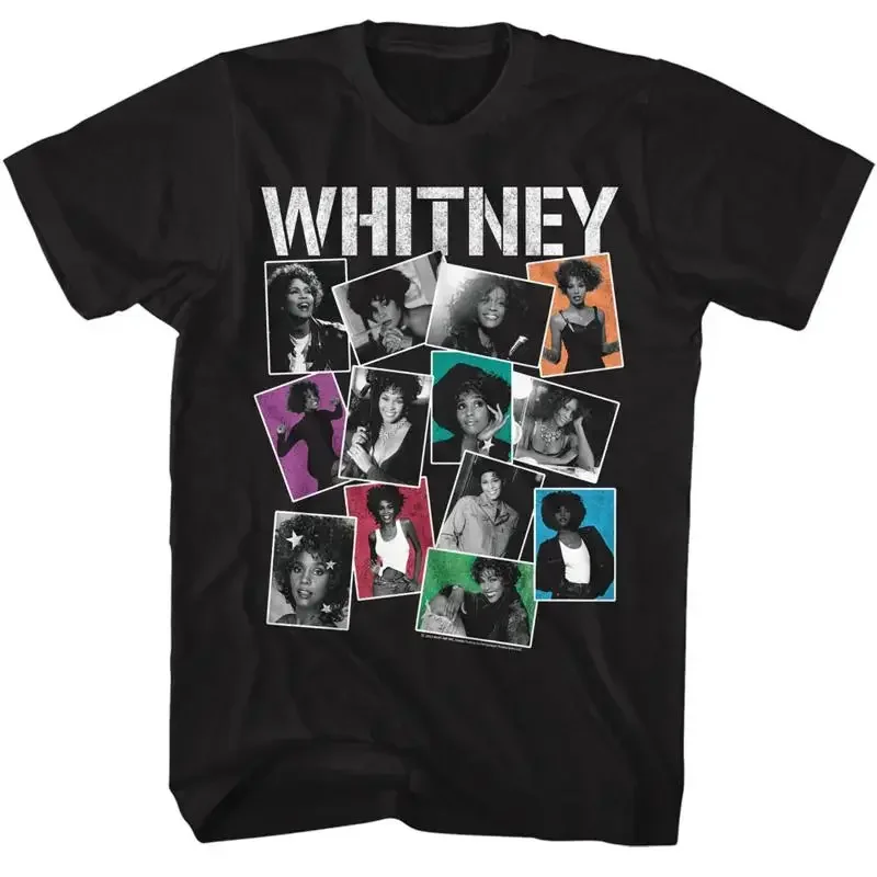 Whitney Houston Beautiful Photo Collage Men's T Shirt R B Pop Music Merch