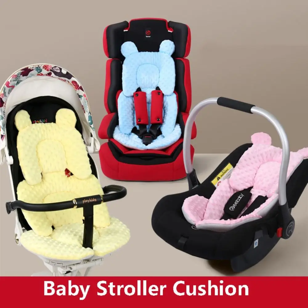Solid Color Baby Stroller Cushion Baby Seat Cushion Stroller Accessories Pushchair Car Mat Seat Liner Pram Cushion