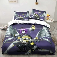 New 3D Print Murder-Drones Cartoon Bedding Set,Duvet Cover Bed Set Quilt Cover Pillowcase,King Queen Twin Size Boys Girls Adult