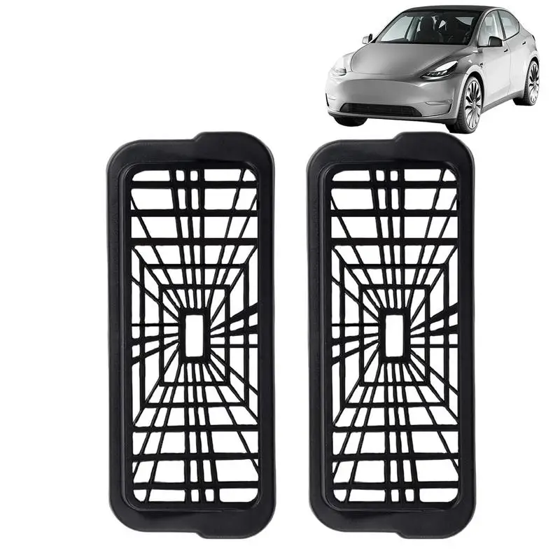 2pcs Under Seat Air Vent Cover Protective Dust Cover For Car Under Seat Vent Anti-Blocking Decorative Grille Practical Car Gift