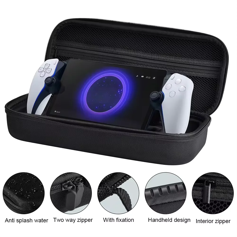 EVA Portable Case For PS5 Portal Shockproof Protective Bag for Sony PlayStation Portal Handheld Game Console Anti-DropStorageBag