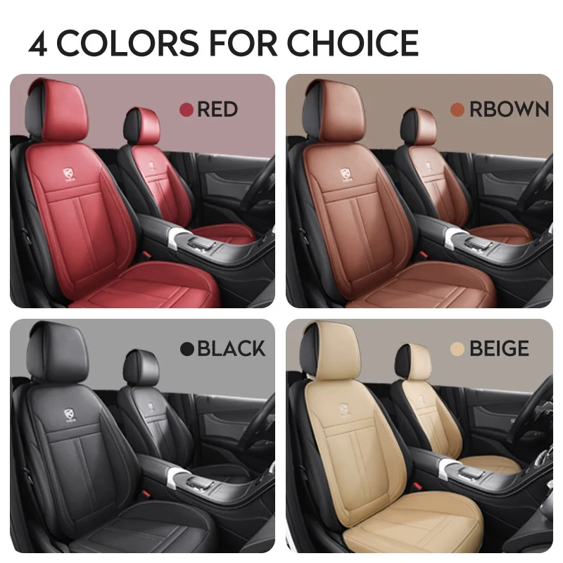 Funda para asiento de coche, juego completo de cuero NAPPA perforado, funda protectora para asiento, cojín Universal transpirable para asiento, conjunto Universal para Interior de coche