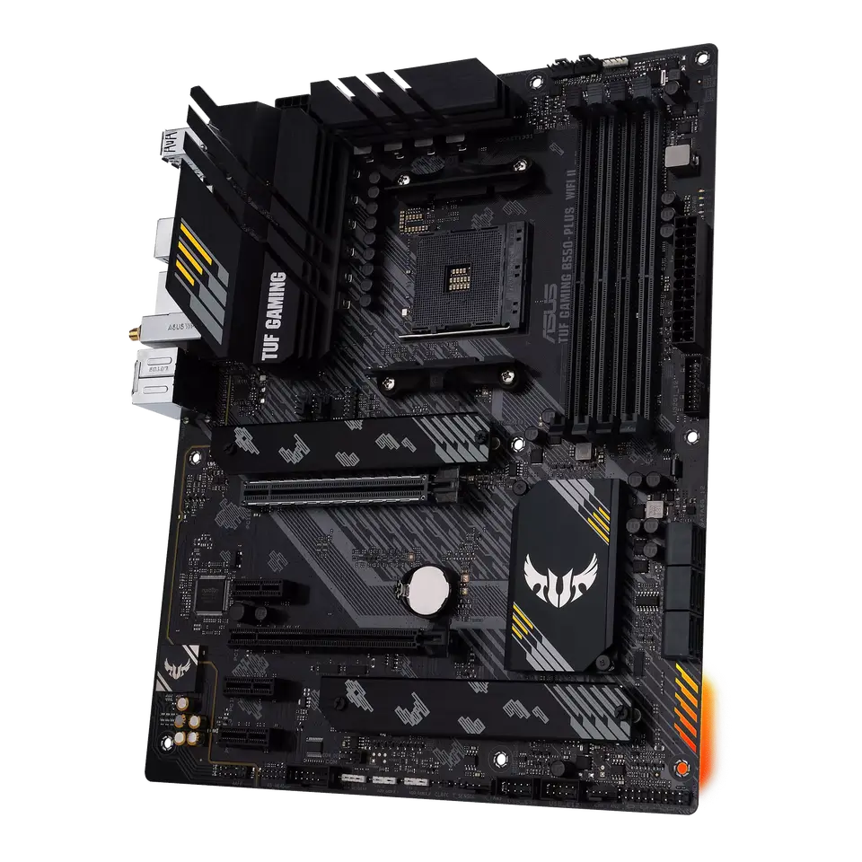 أسوس TUF GAMING B550-PLUS WIFI II لوحة أم ATX بمقبس AM4، معالج DDR4 بتردد 4866 (OC) ميجاهرتز، لوحة رئيسية - 3
