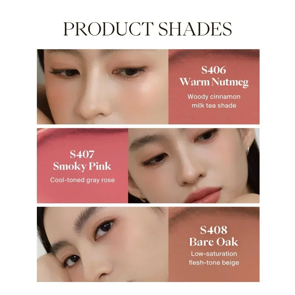 JOOCYEE Fard GLAZED MULTI-VOSO STICK Fard SATIN a lunga durata per occhi e guance Cosmetici originali per il trucco reale