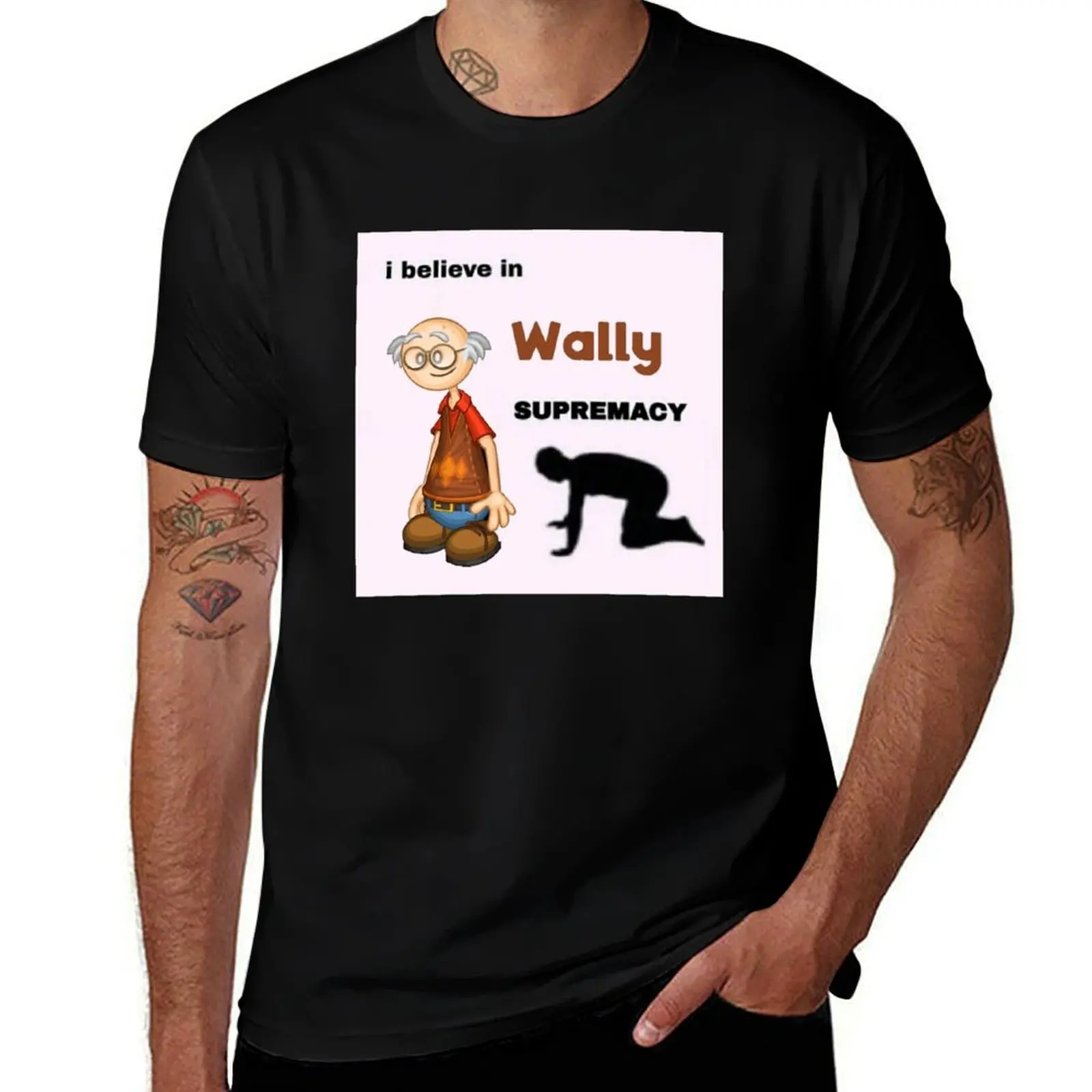 Wally Supremacy T-Shirt Sports Casual Short Sleeve Cotton Tee T-Shirt