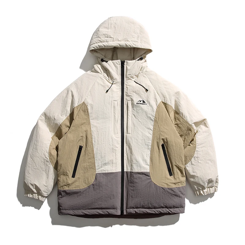 Veste en coton rembourré pour hommes et femmes, Streetwear Cityboy, Manteau à capuche chaud, Imperméable, Parkas d'extérieur décontractés, Mode, Hiver