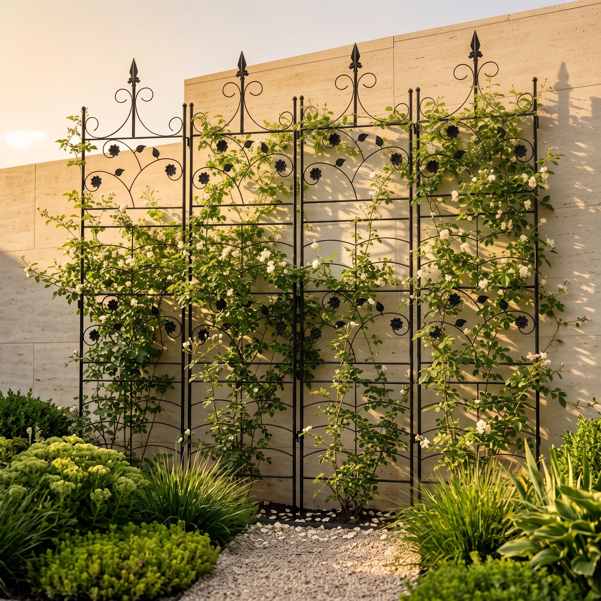 4-Pack Metal Garden Trellis for Climbing Plants, 84.6