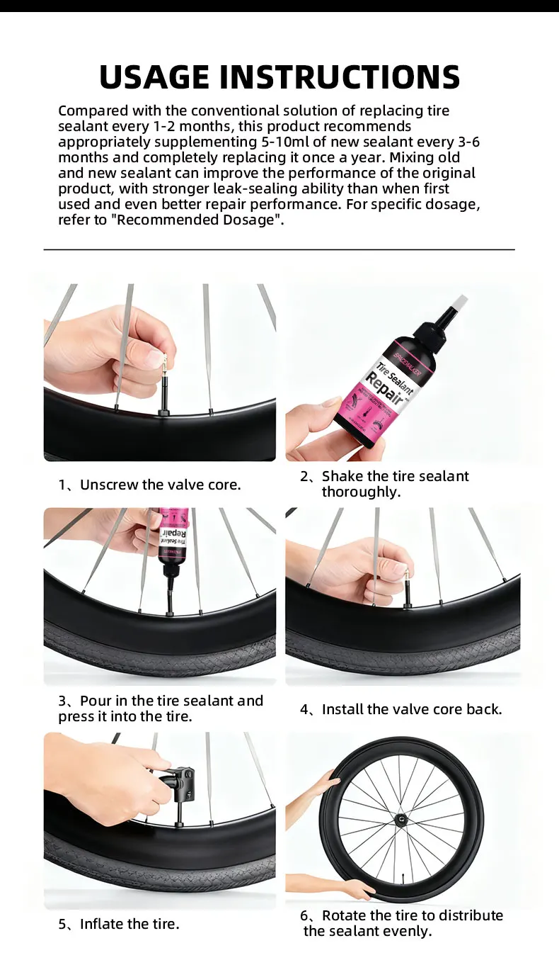 Reifendichtmittel - Endurance Formula Tubeless Fahrradreifendichtmittel | Langlebig, schnelle Abdichtung | für MTB, Rennrad, CX und Gravel Fahrrad – Detail 10