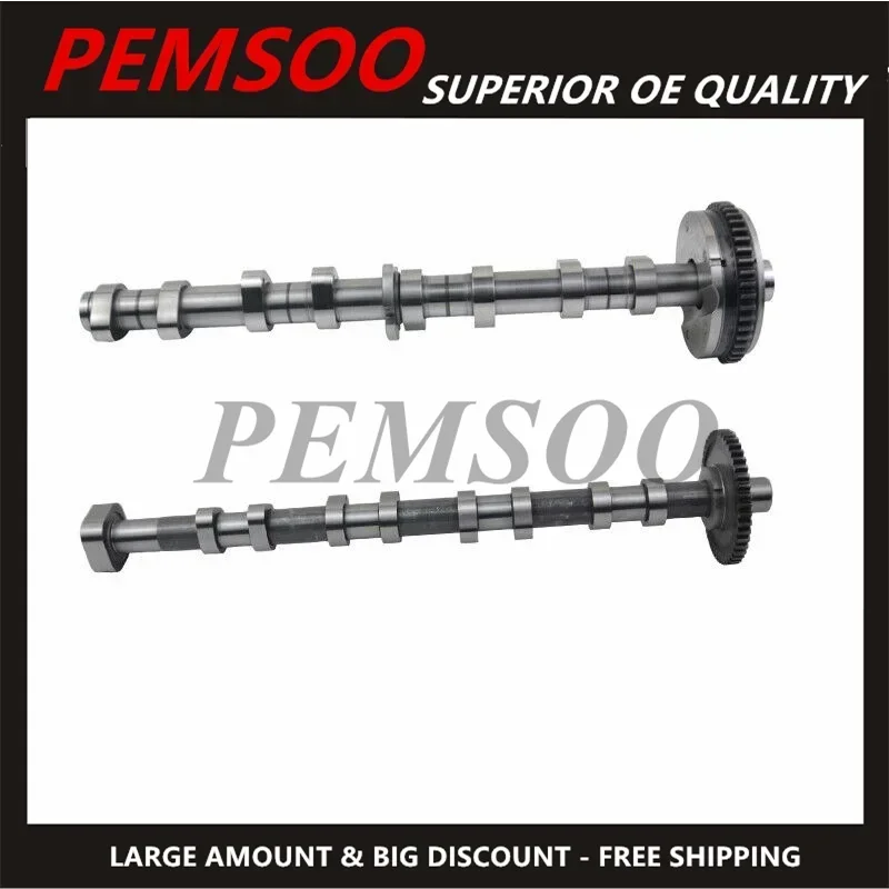 2PCS Intake + Exhaust Camshaft for Audi Seat Skoda VW Beetle Tiguan 2.0 TFSI 06H109021J 06J109021H 06J109088 06H109088C