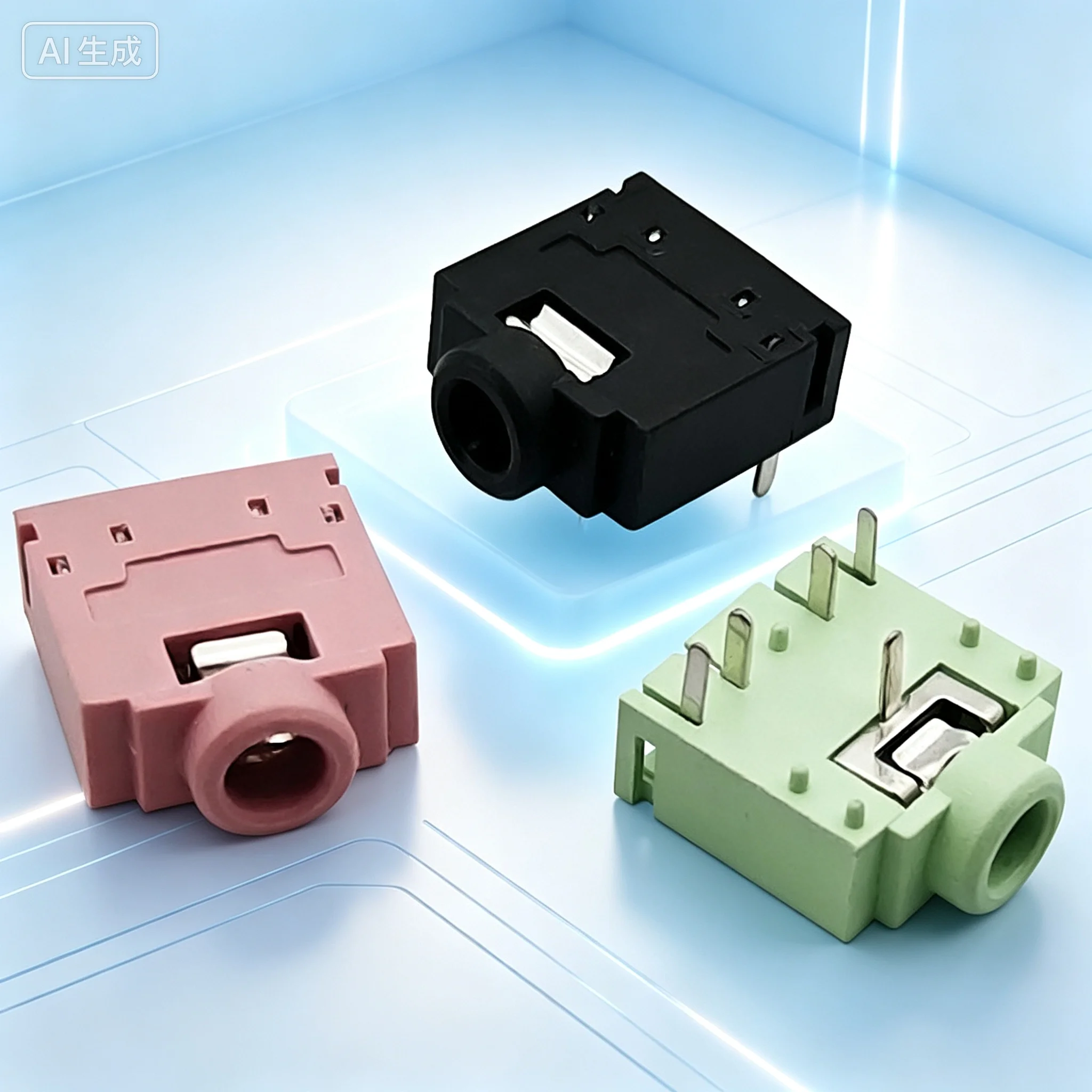 Audio Jack Socket for 3.5mm Stereo Headset Mic,Dual Channel Female Connector for DIY Amplifier PCB  10pcs
