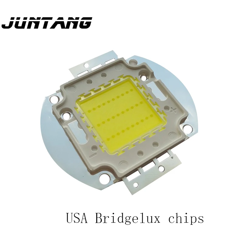 High power led genuine USA Bridgelux chips lamp beads 40W COB led 35 / 45MIL chip gold wire copper bracket led lamp beads