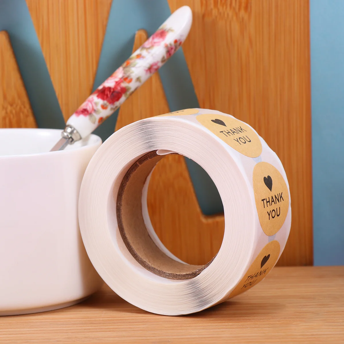 

Крафт-бумага, наклейка с надписью «Спасибо», самоклеящаяся прочная клейкая наклейка для конфет, печенья, упаковочная этикетка для рождественской выпечки