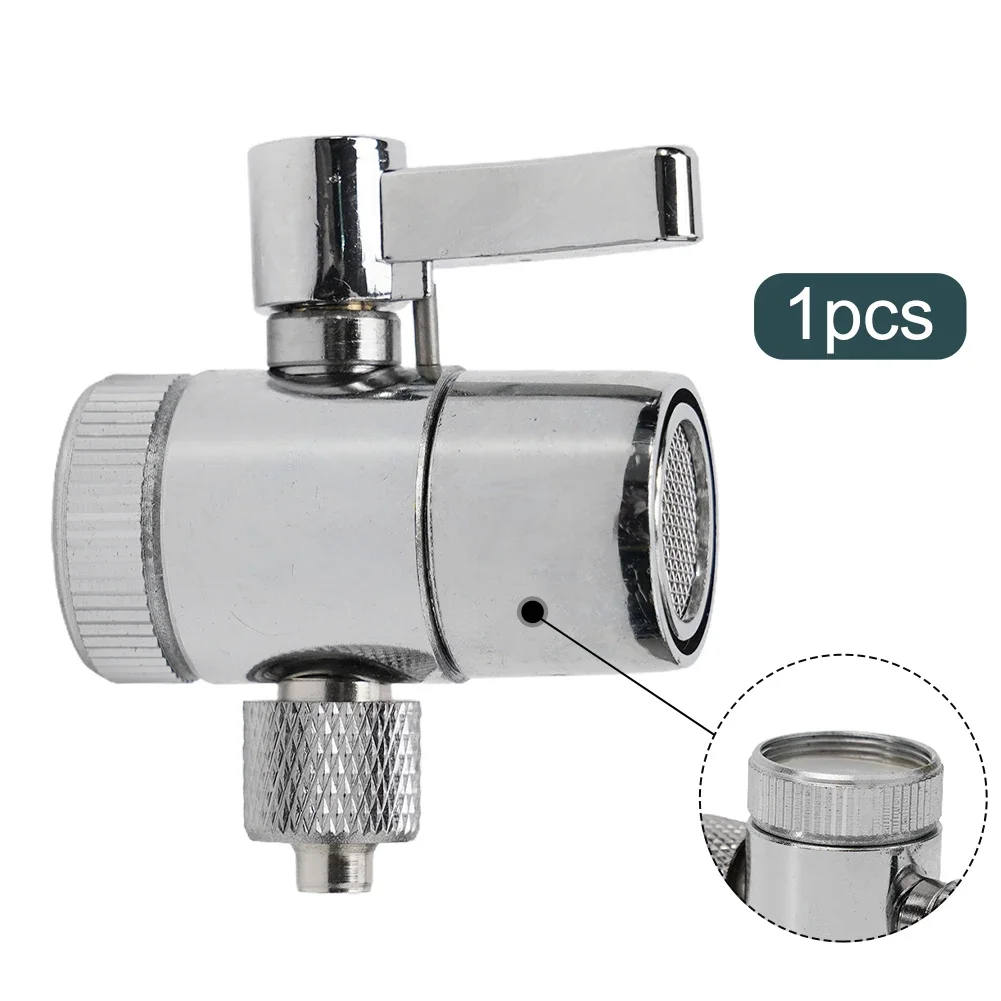 Durable Diverter Valve Faucet Adapter Brass Counter Top Water Fits Most Filter Faucets G1/2inch G3/8inch M22 X M24